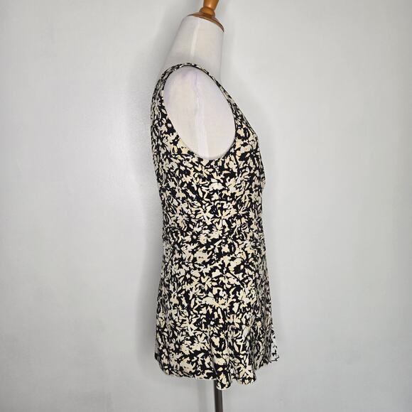 Proenza Schouler Asymmetrical Pleated Top Silk Floral Edgy Chain Women 6 - Picture 3 of 13